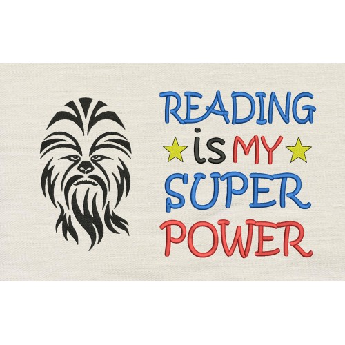 Star Wars Chewbacca with Reading is My Superpower
