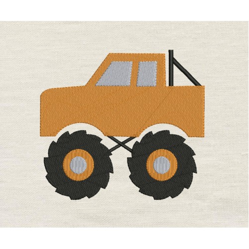 Monster Truck Embroidery Design
