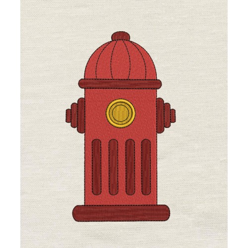 Fire Hydrant Embroidery Design