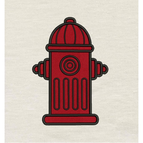 Fire Hydrant Applique Embroidery Design