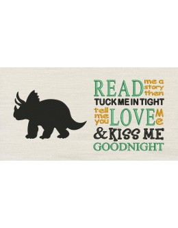 Triceratops with Read me a story Reading Pillow