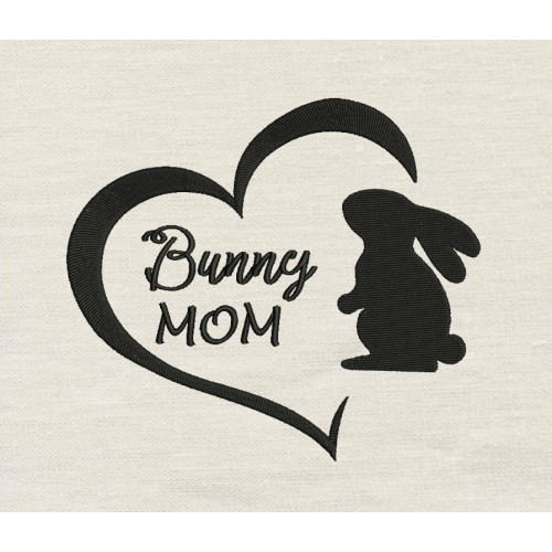 Bunny Mom Embroidery Design Bunny Mom Embroidery Design