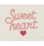 Sweetheart embroidery design 