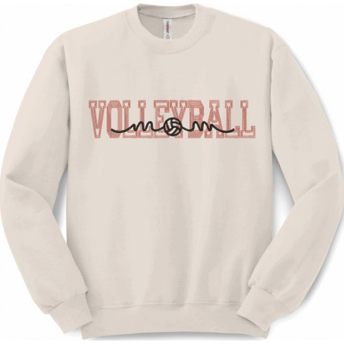 Volleyball Mom embroidery design 