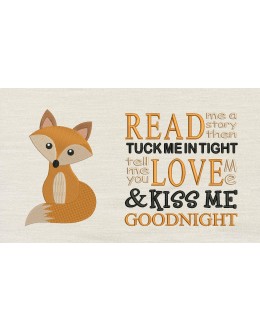 Fox with Read me a story Reading Pillow