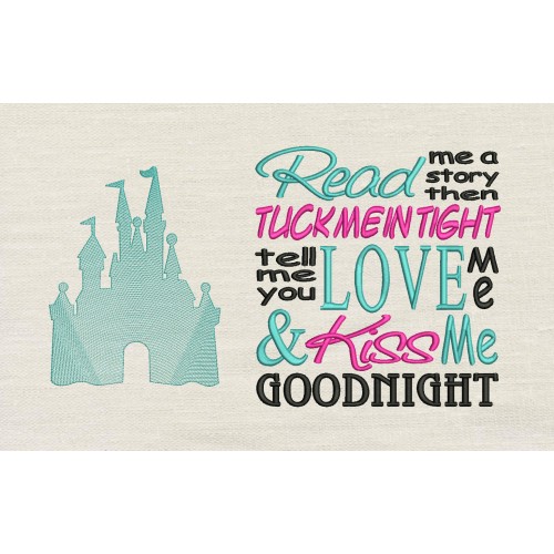 Castle with Read me a story Reading Pillow