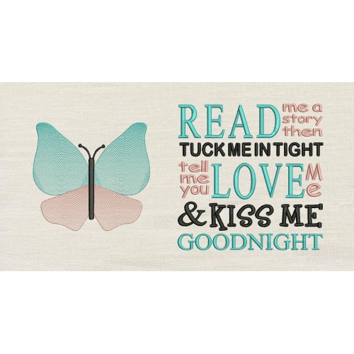 Butterfly with Read me a story Reading Pillow