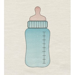 Baby Bottle embroidery design