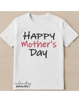 Happy Mother's Day embroidery design 
