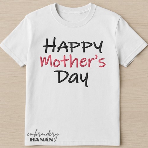 Happy Mother's Day embroidery design 