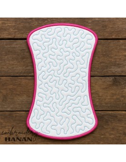 Burp Cloth In The Hoop Embroidery Design