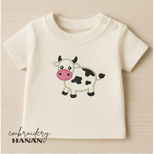 Cow embrodery design