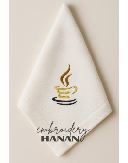 Coffee cup embroidery design Coffee cup embroidery design