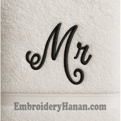 Mr embroidery design 