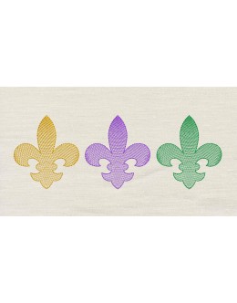 Trio Fleur De Lis Embroidery Design Trio Fleur De Lis Embroidery Design