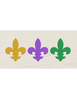 Trio Fleur De Lis Embroidery Design Trio Fleur De Lis Embroidery Design