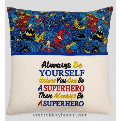 Always Be Yourself embroidery Design