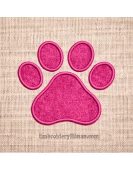 Paw Print applique embroidery design Paw Print applique embroidery design
