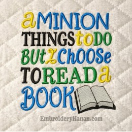 A minion things Embroidery Design