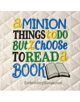 A minion things Embroidery Design A minion things Embroidery Design