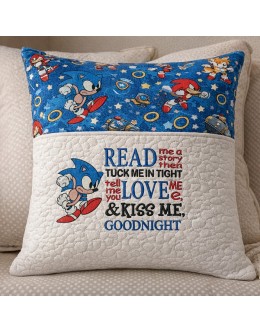 Sonic the Hedgehog read me a story Reading Pillow