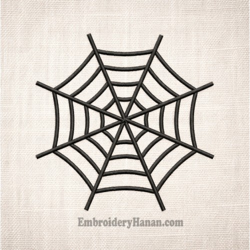 Spiderweb embroidery design