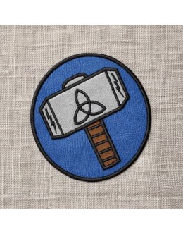 Thor Logo applique embroidery design