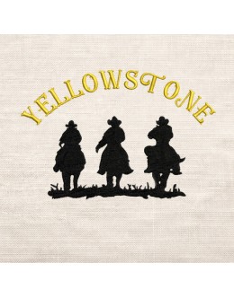 Yellowstone embroidery design Yellowstone embroidery design
