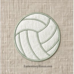 Volleyball applique embroidery design Volleyball applique embroidery design