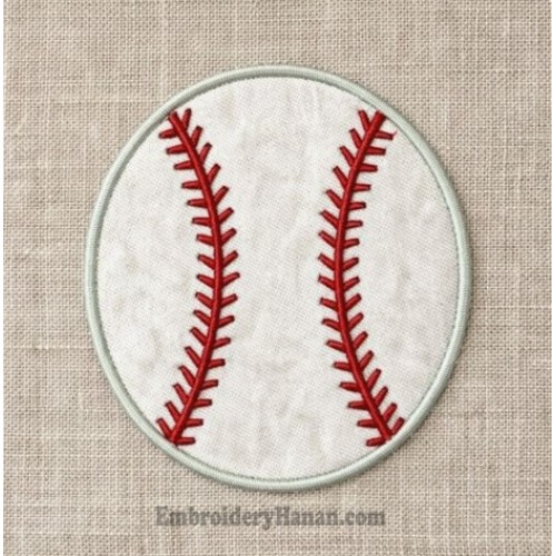 Baseball embroidery design
