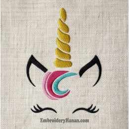 Unicorn embroidery design