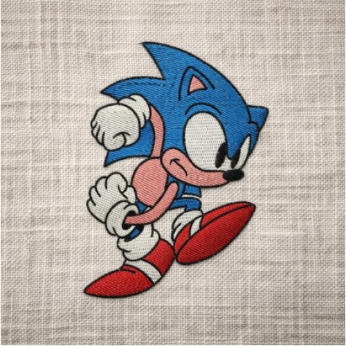Sonic the Hedgehog embroidery design