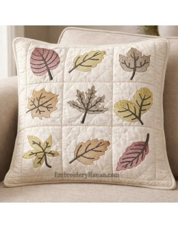 Leaves Set 8 design embroidery 4x4 Hoop