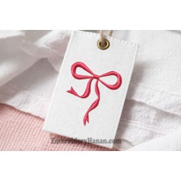 Bow embroidery design
