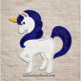 Unicorn Applique embroidery design
