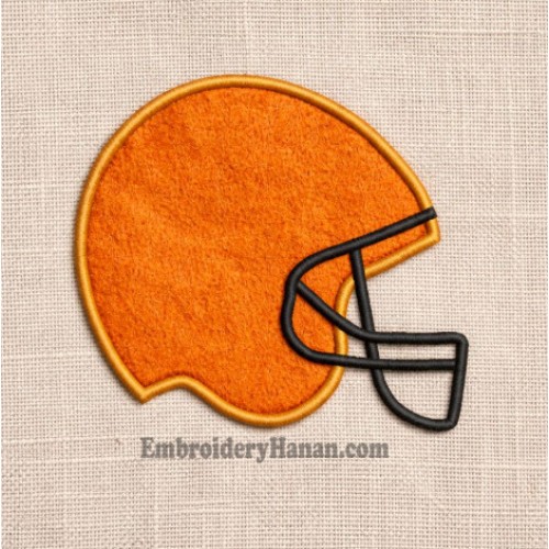 Football Helmet embroidery design