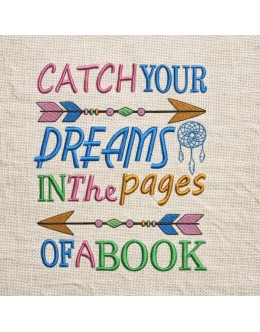 Catch your dreams Embroidery design