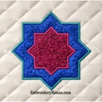 Moroccan pattern embroidery design
