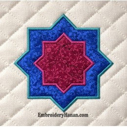 Moroccan pattern embroidery design