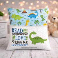 Dinosaur with Read me a story Reading Pillow