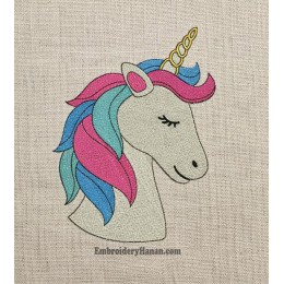 Unicorn embroidery design