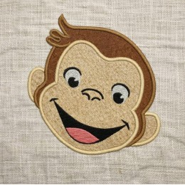 Monkey Face embroidery design
