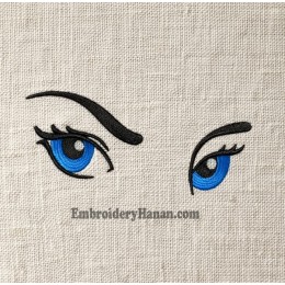 Eyes embroidery design Eyes embroidery design