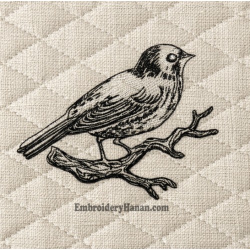 Bird embroidery design