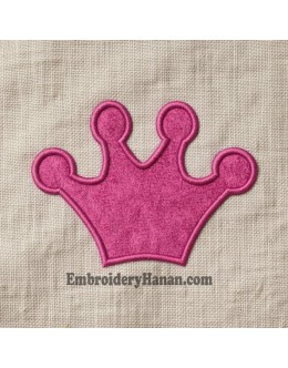 Crown applique embroidery design Crown applique embroidery design
