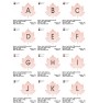 Mini Leaves Monogram Embroidery Designs – 26 Alphabet Letters