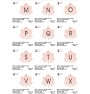 Mini Leaves Monogram Embroidery Designs – 26 Alphabet Letters