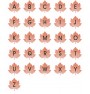 Mini Leaves Monogram Embroidery Designs – 26 Alphabet Letters