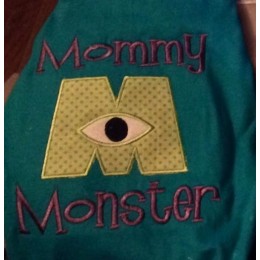 Mommy monster applique