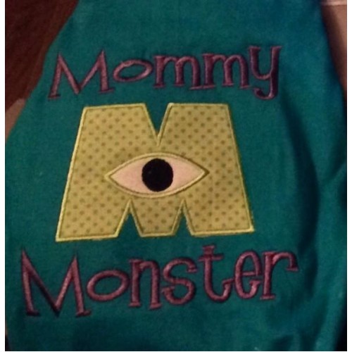 Mommy monster applique